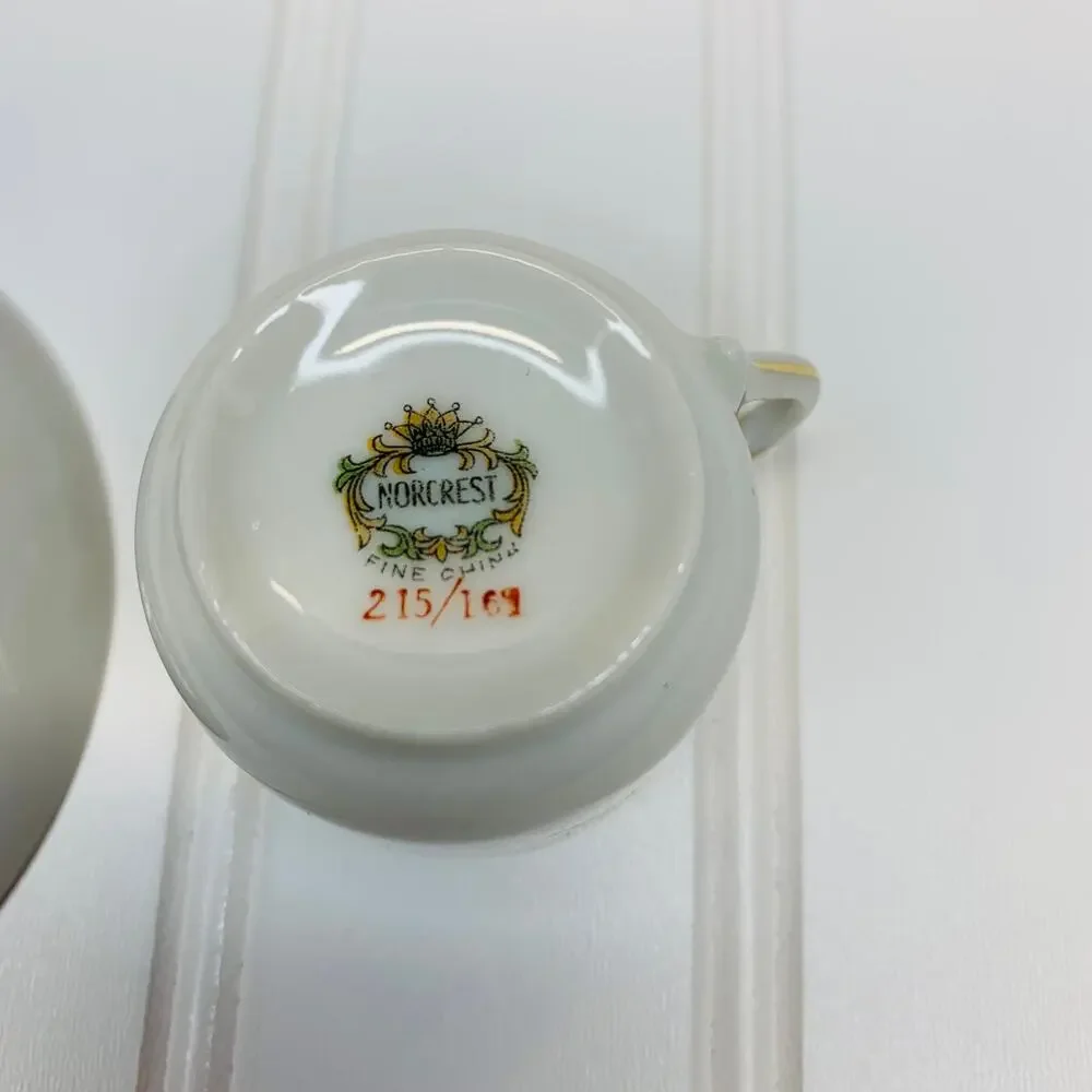 Norcrest Purple Floral Demitasse Cup 2